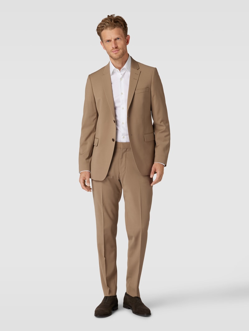 Anzug mit Reverskragen in beige