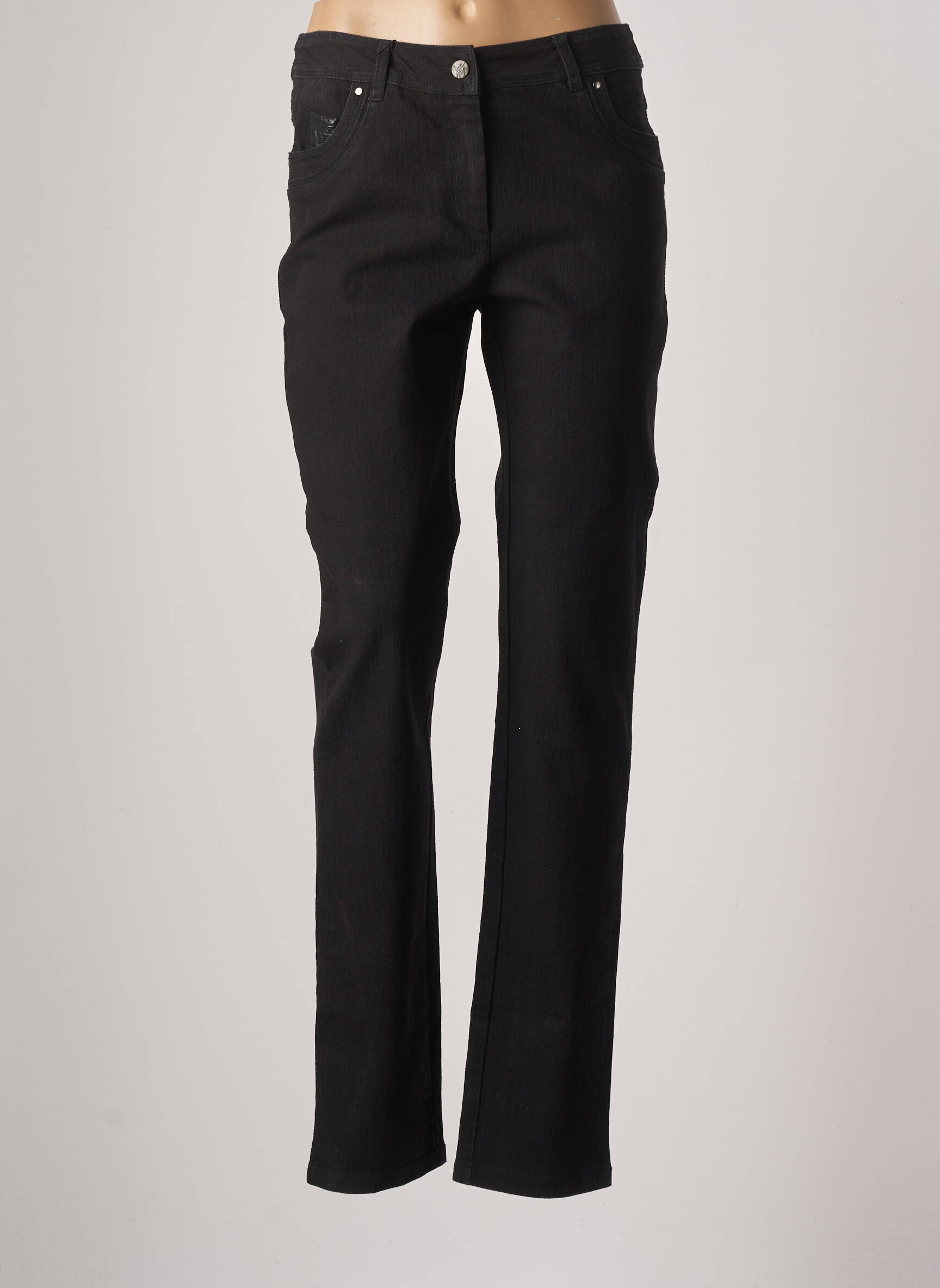 Jac Jac Jeans Coupe Slim Femme couleur noir