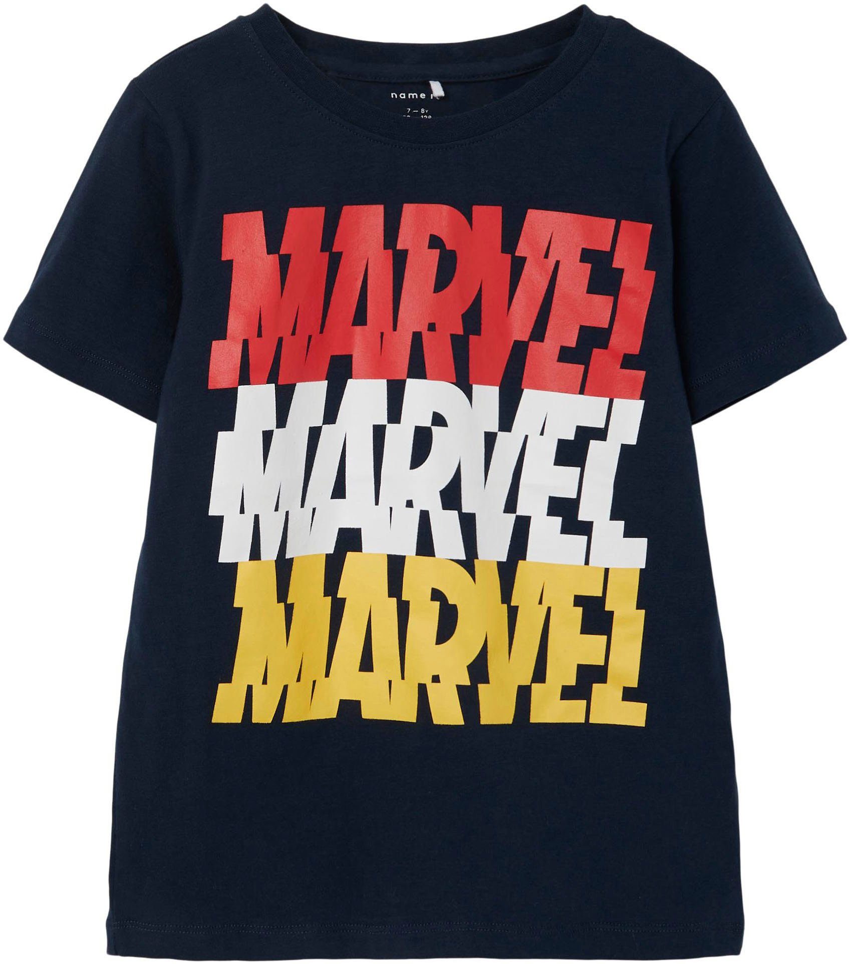 Name It Rundhalsshirt NKMNIK MARVEL SS TOP NOOS MAR mit Marvel Druck