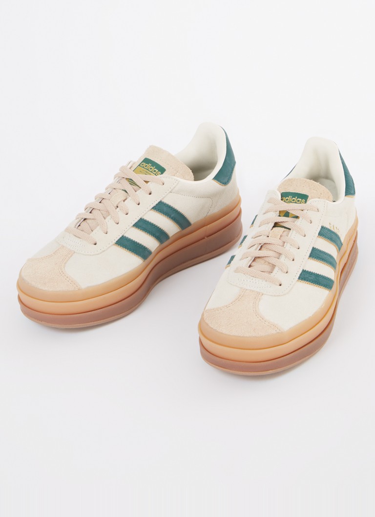 Teniși Adidas Gazelle Bold din piele cu detalii întoarsă