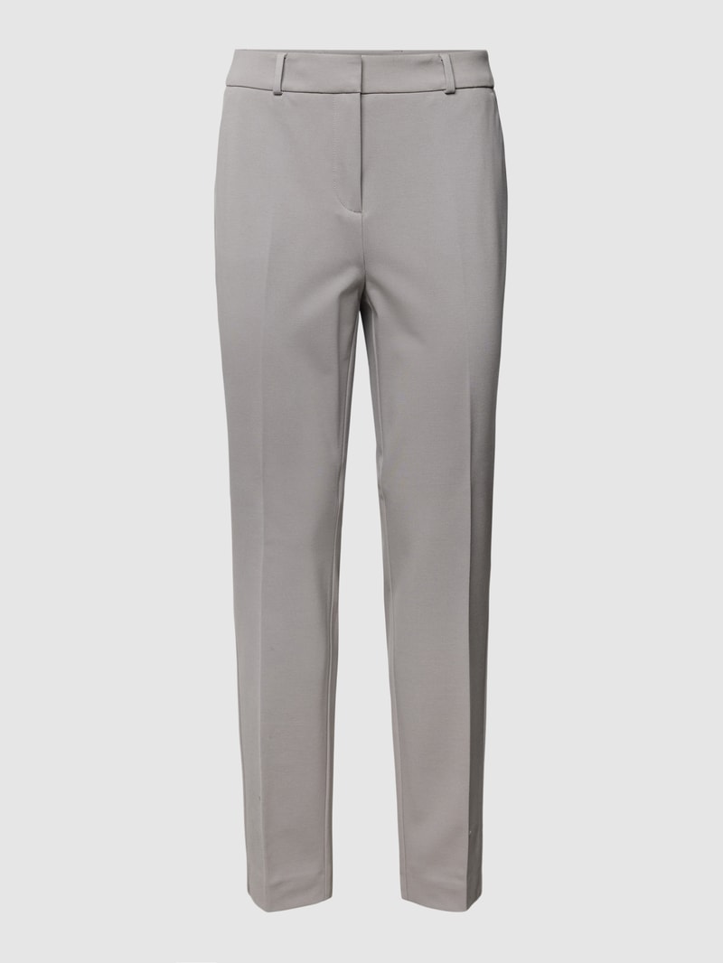 Hose mit Bügelfalten in taupe