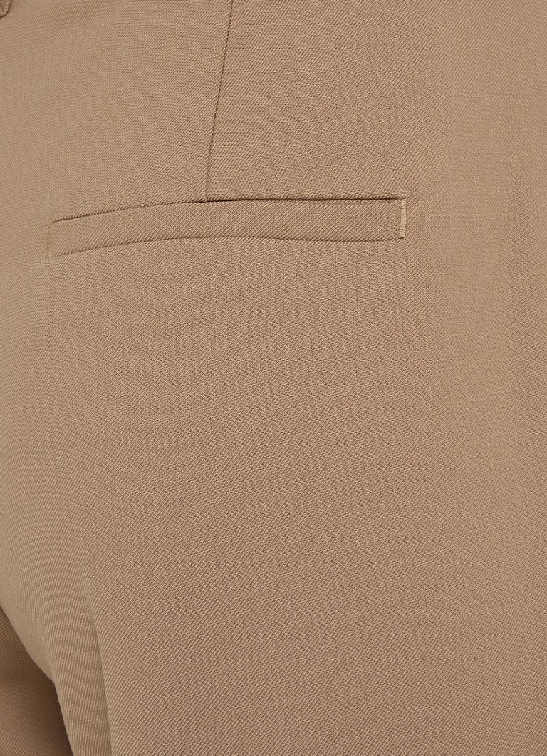 Calvin Klein mid-waist straight-fit chino in wool blend with side pockets