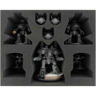 Feldherr Schaumstoffeinlage für Adeptus Titanicus: Warlord + Reaver + Warhounds + Knights