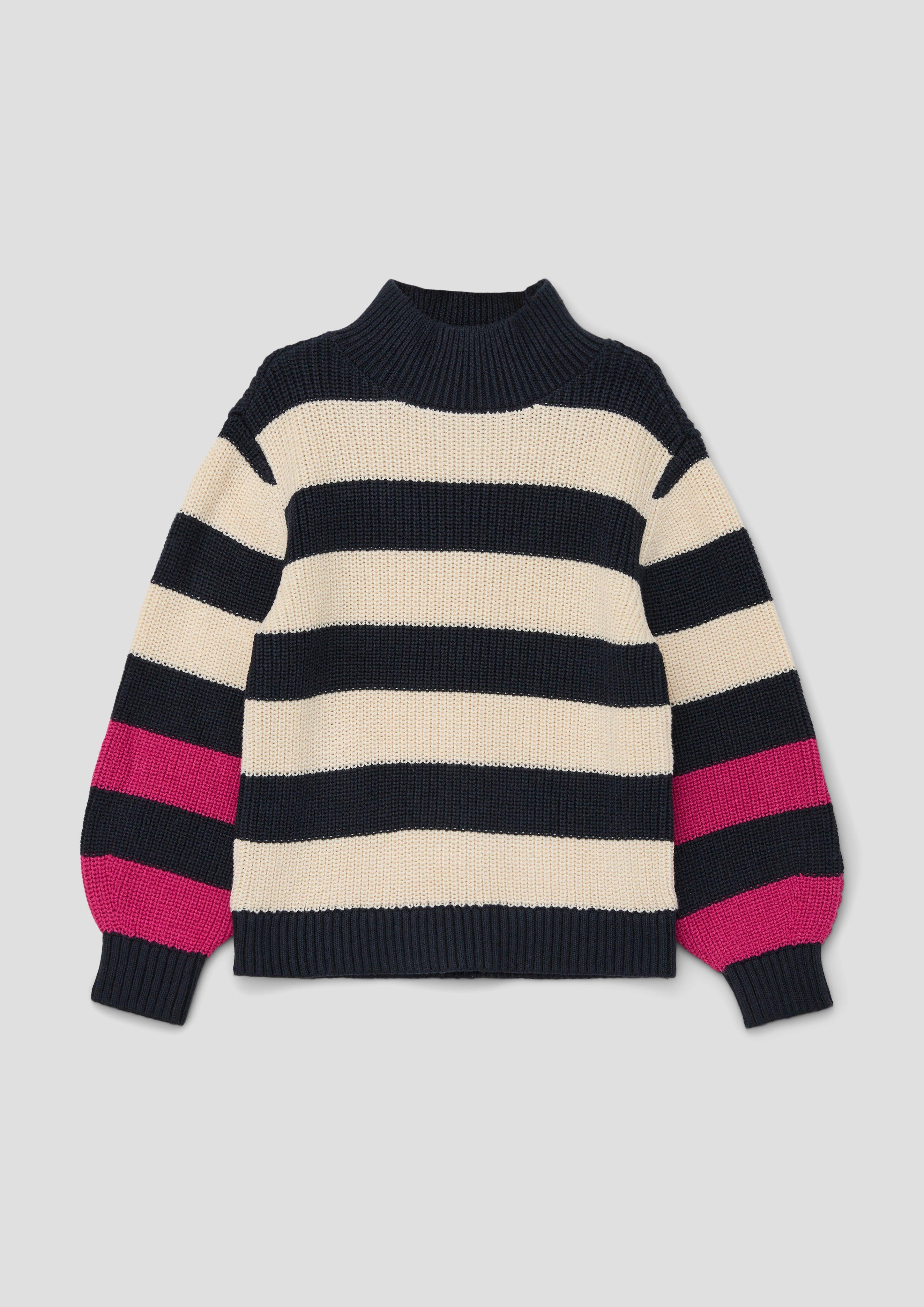 Strickpulli in Colour-Blocking-Optik  2133853-59X0