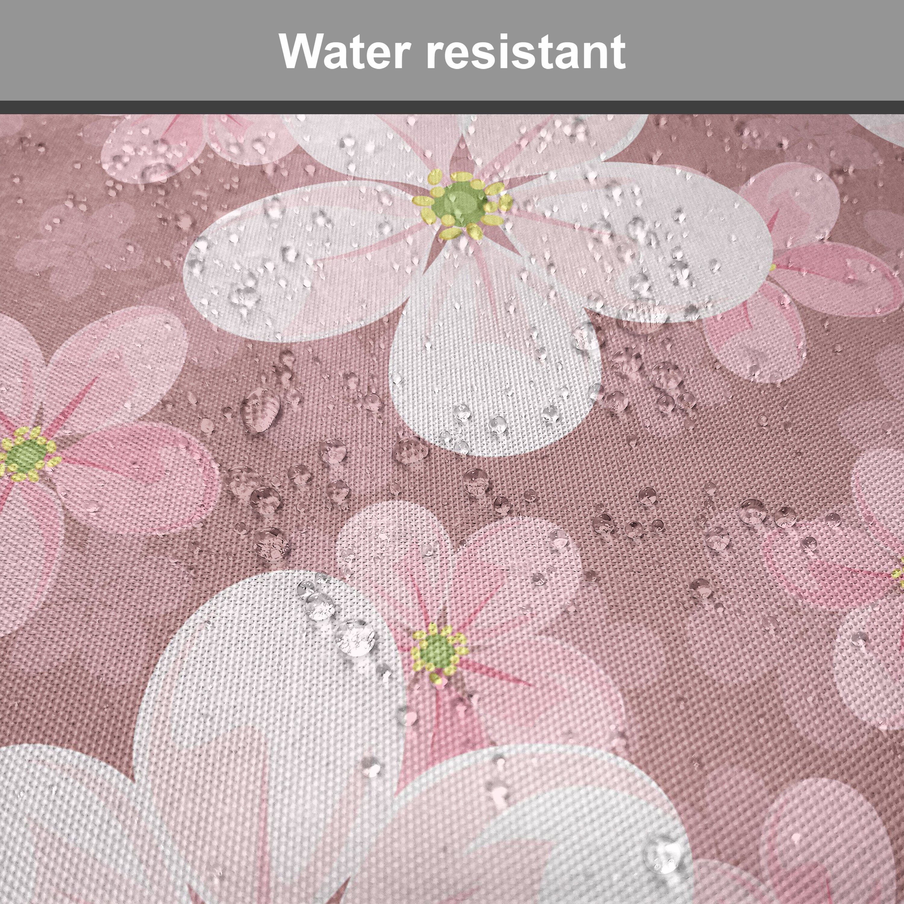 Abakuhaus Stuhlkissen Dekoratives wasserfestes Kissen mit Riemen für Küchensitze, Karikatur Kirschblüten Petal