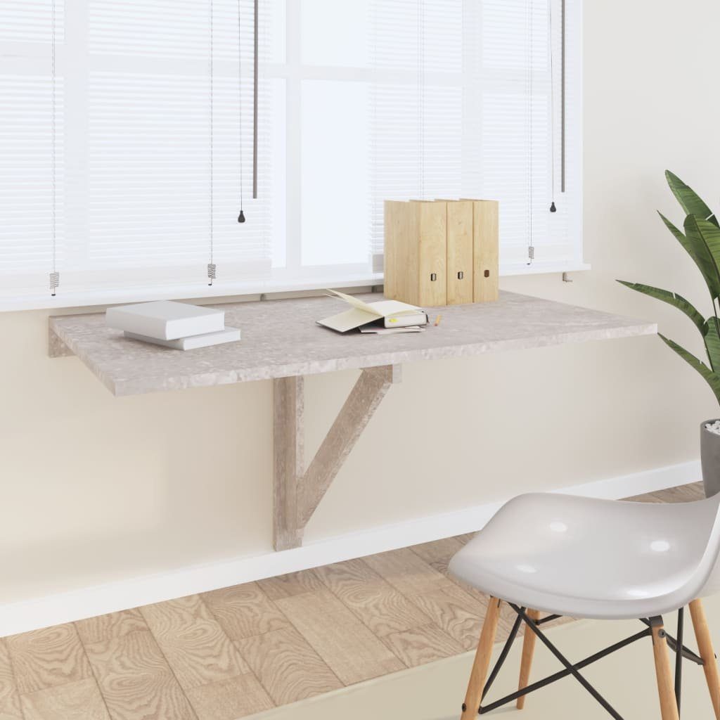 vidaXL Klapptisch Wand-Klapptisch Betongrau 100x60x56 cm Holzwerkstoff (1-St)