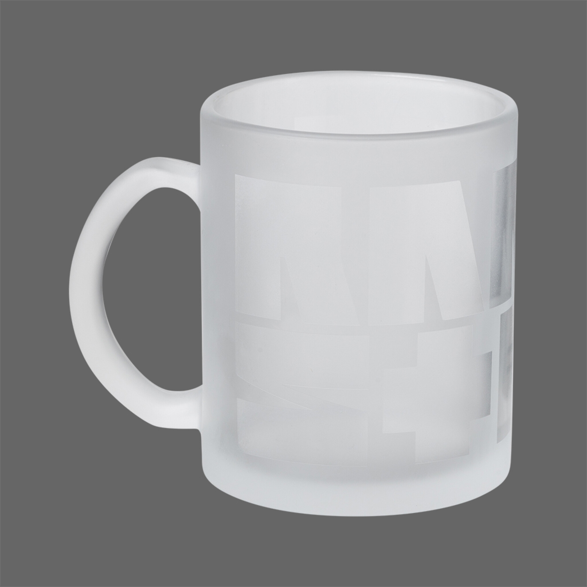 Glastasse ”Mehr” *satiniert*