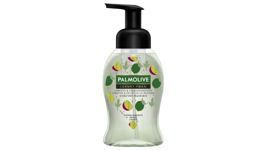 Palmolive Seife Luxury Foam Limette & Passionsfrucht - Schaumseife für die sanfte Reinigung der Hände 250 ml