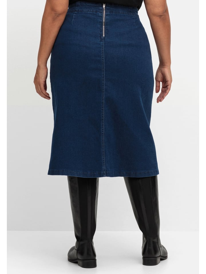 sheego Jeansrock in blue Denim günstig kaufen