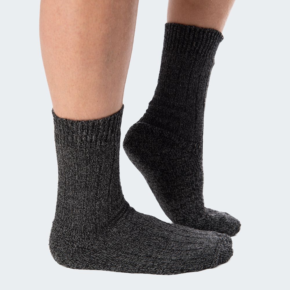 Black Snake Darkgrey 3-pack Norweger Wollsocken