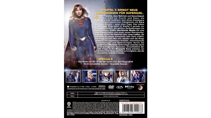 Supergirl - Die komplette 5. Staffel  [4 DVDs]