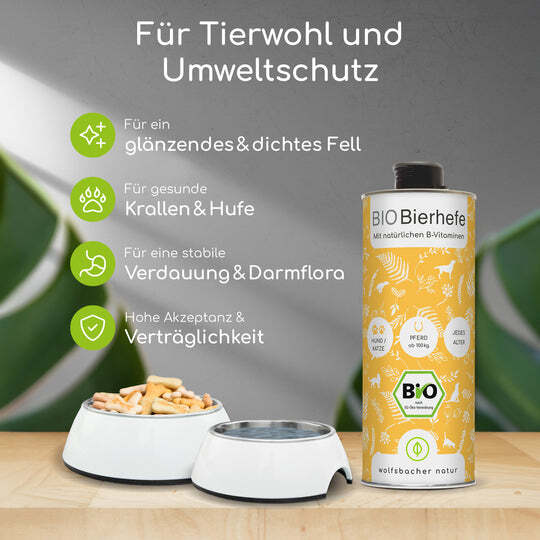 Wolfsbacher Natur Ergänzungsfutter & Aufzucht Wolfsbacher Natur Bio Bierhefe 1 l