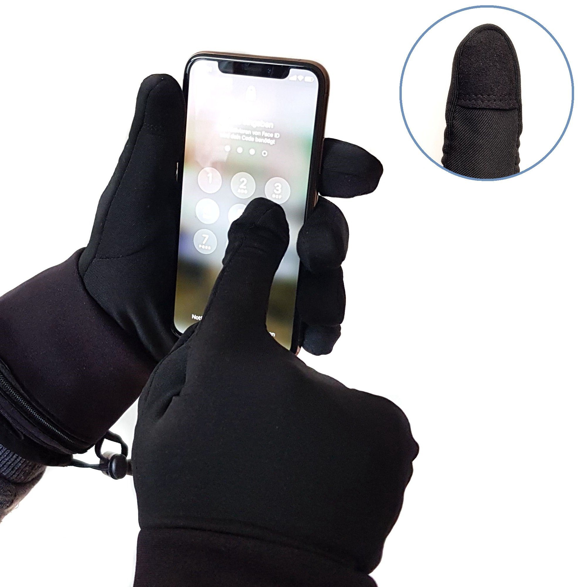 Thermrup Unterziehhandschuhe Thermrup Beheizbare Unterziehhandschuhe 4 Heizstufen mit Touchscreen