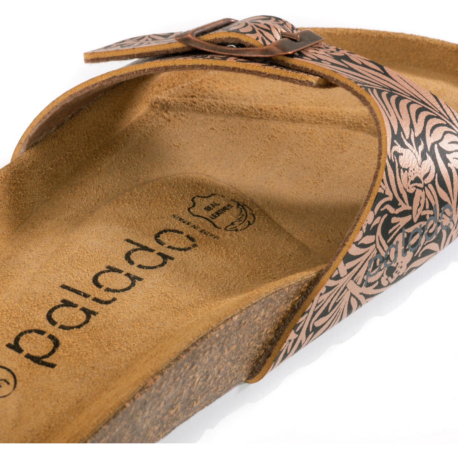 Palado Malta Metallic, Pantoletten, Damen, Print Schwarz Bronze