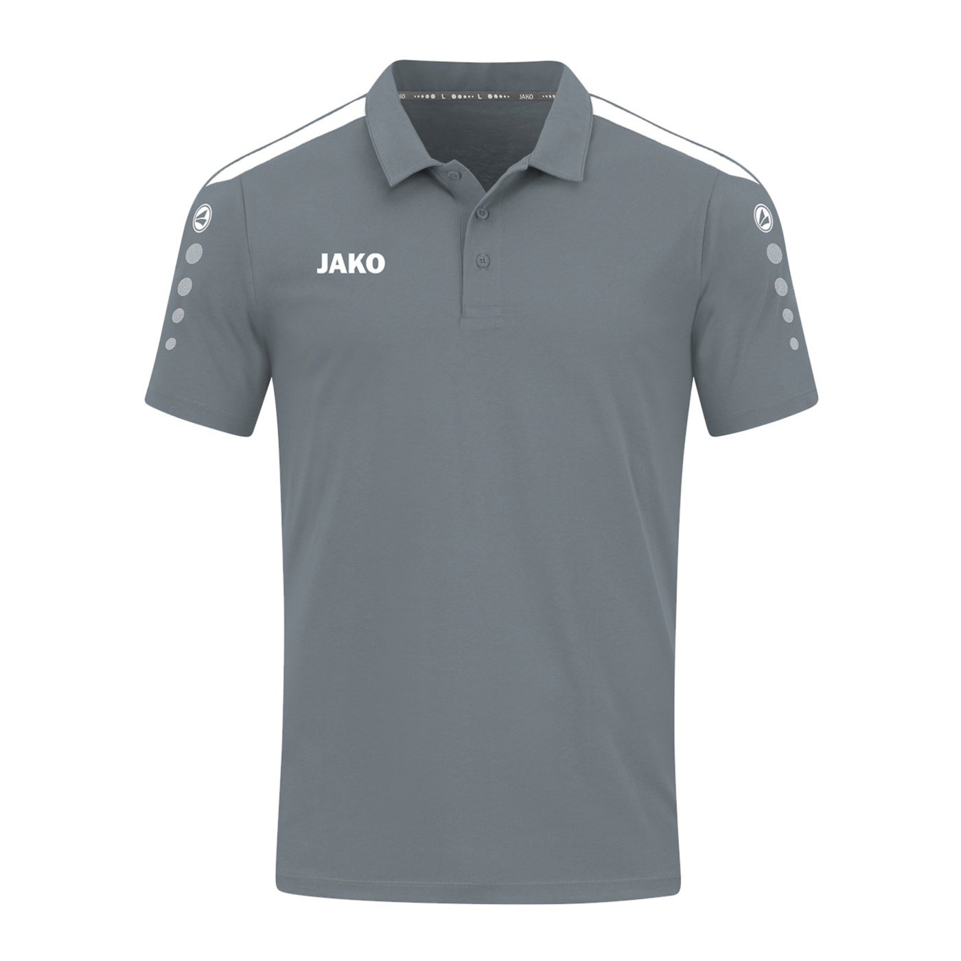 JAKO Power Poloshirt Kids Grau Weiss F840