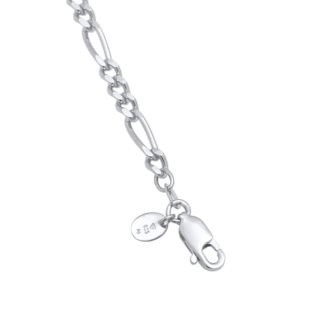 Elli PREMIUM Elli PREMIUM Collier Femme Choker Figaro Strong Basic Blogger en argent sterling  collier