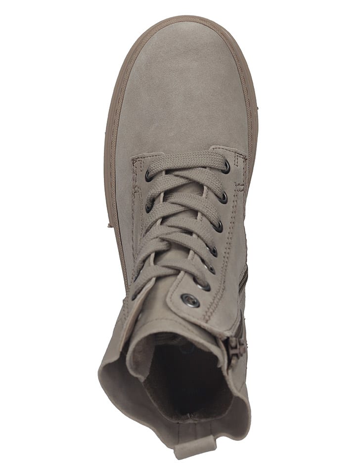 Gabor Leder-Stiefeletten in Grau günstig kaufen