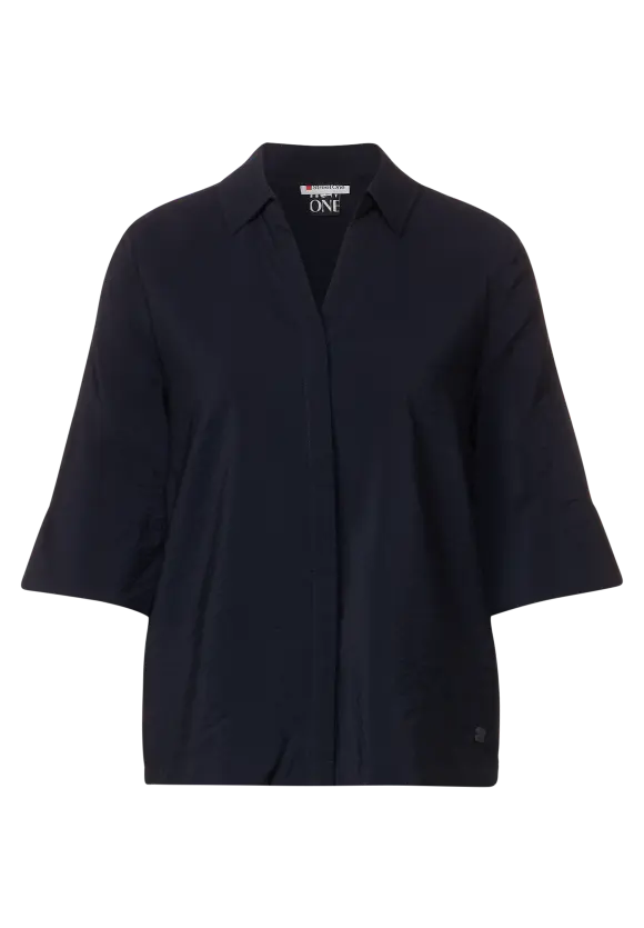 Street One Hemdkragenbluse mit Struktur