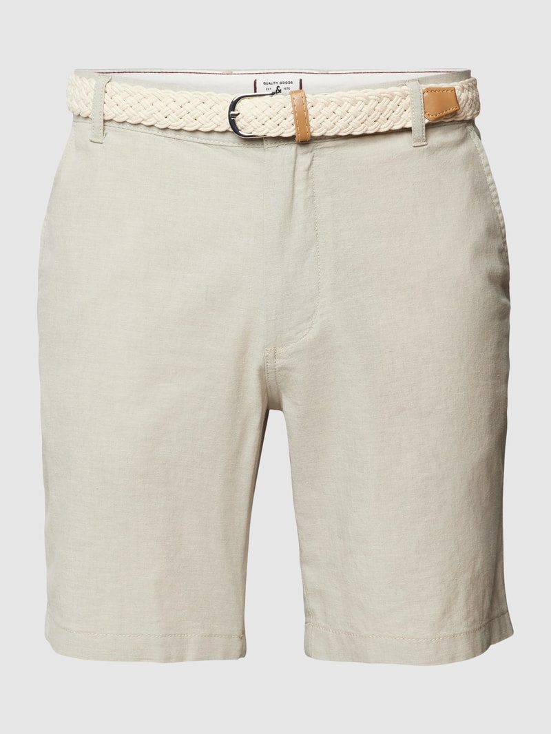 Bermudas mit Stoffgürtel in schilf
