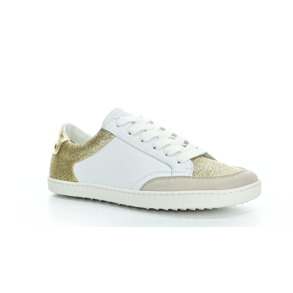 Shapen Charm Light Gold Leather Barfuß-Halbschuhe