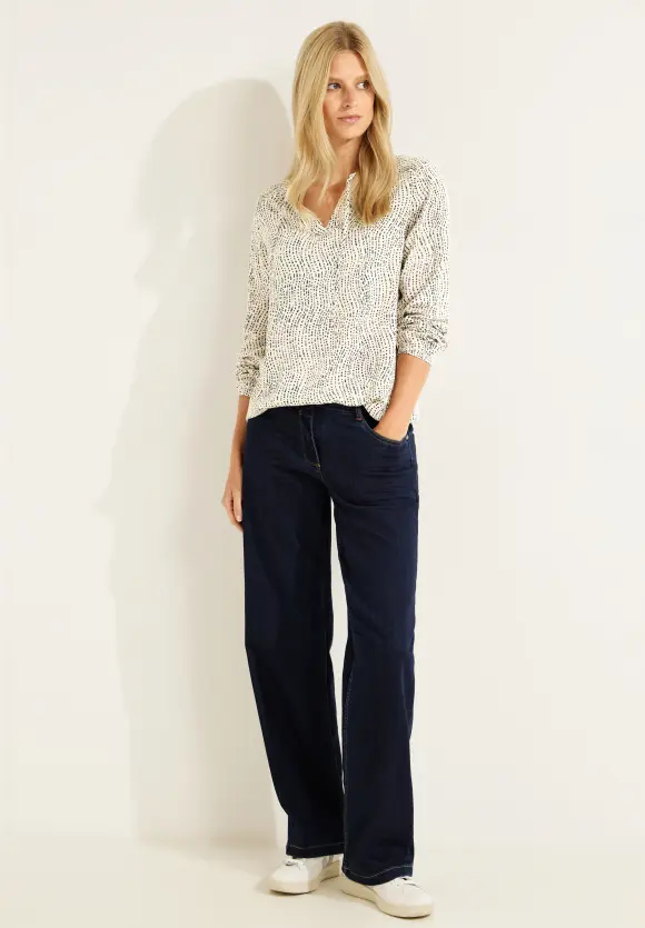 CECIL Printbluse mit Smockdetail