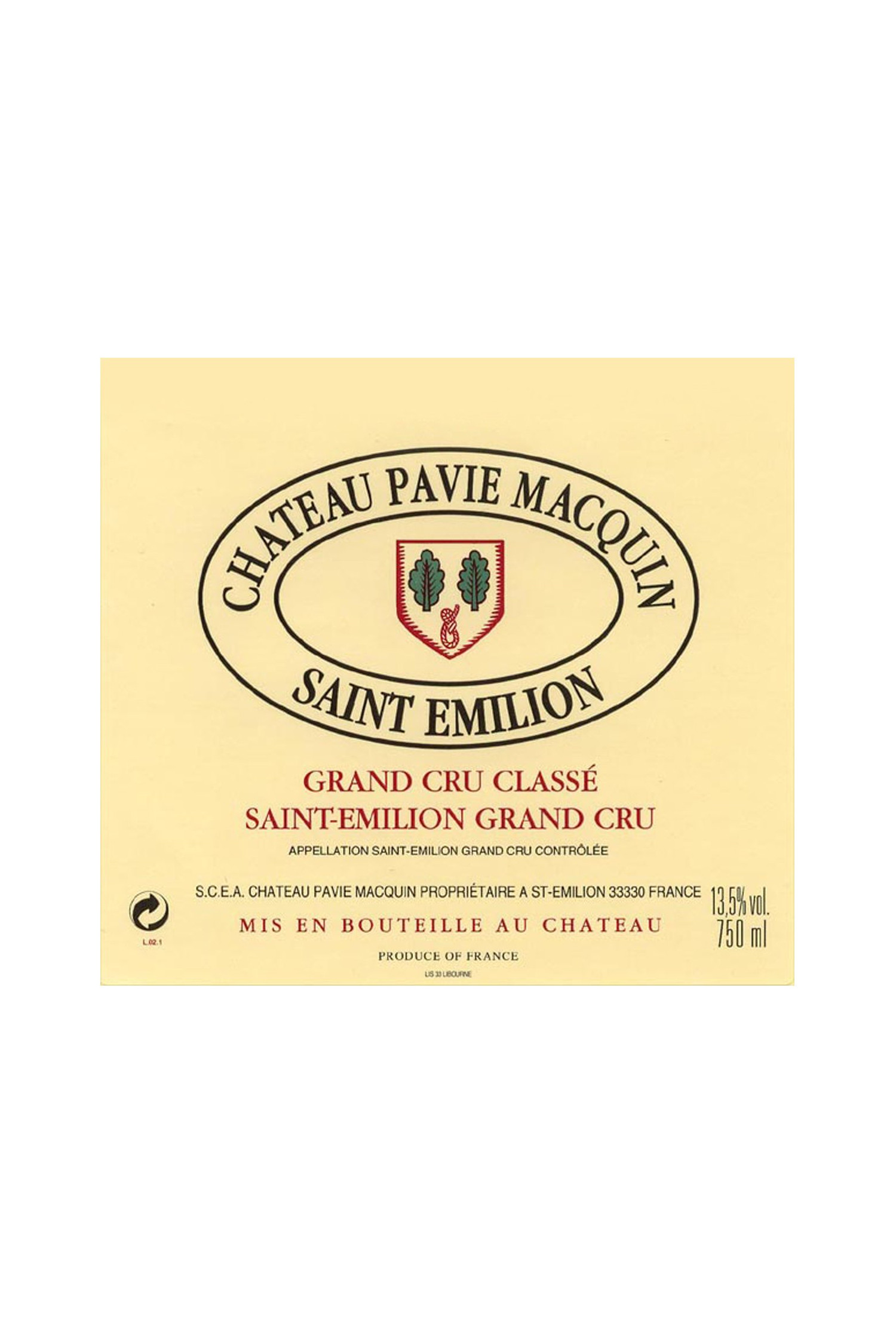 Château Pavie Macquin 2002, Saint Emilion