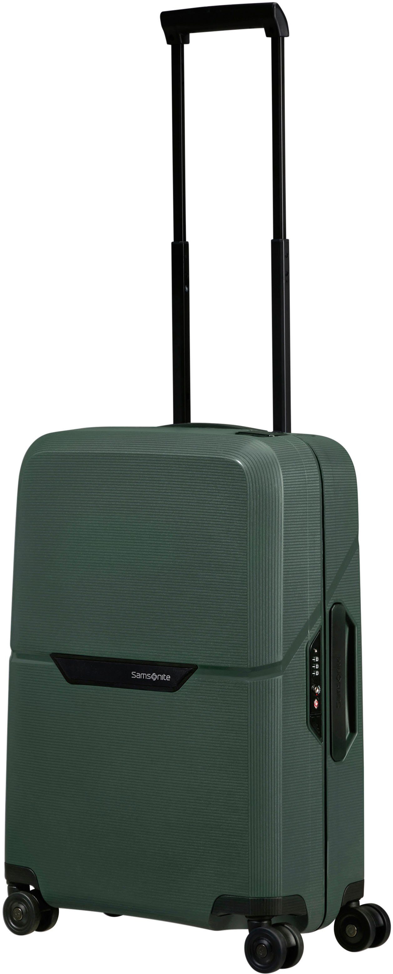 Samsonite Hartschalen-Trolley Magnum Eco forest green, 55 cm, 4 Rollen, aus recyceltem Material; Made in Europe