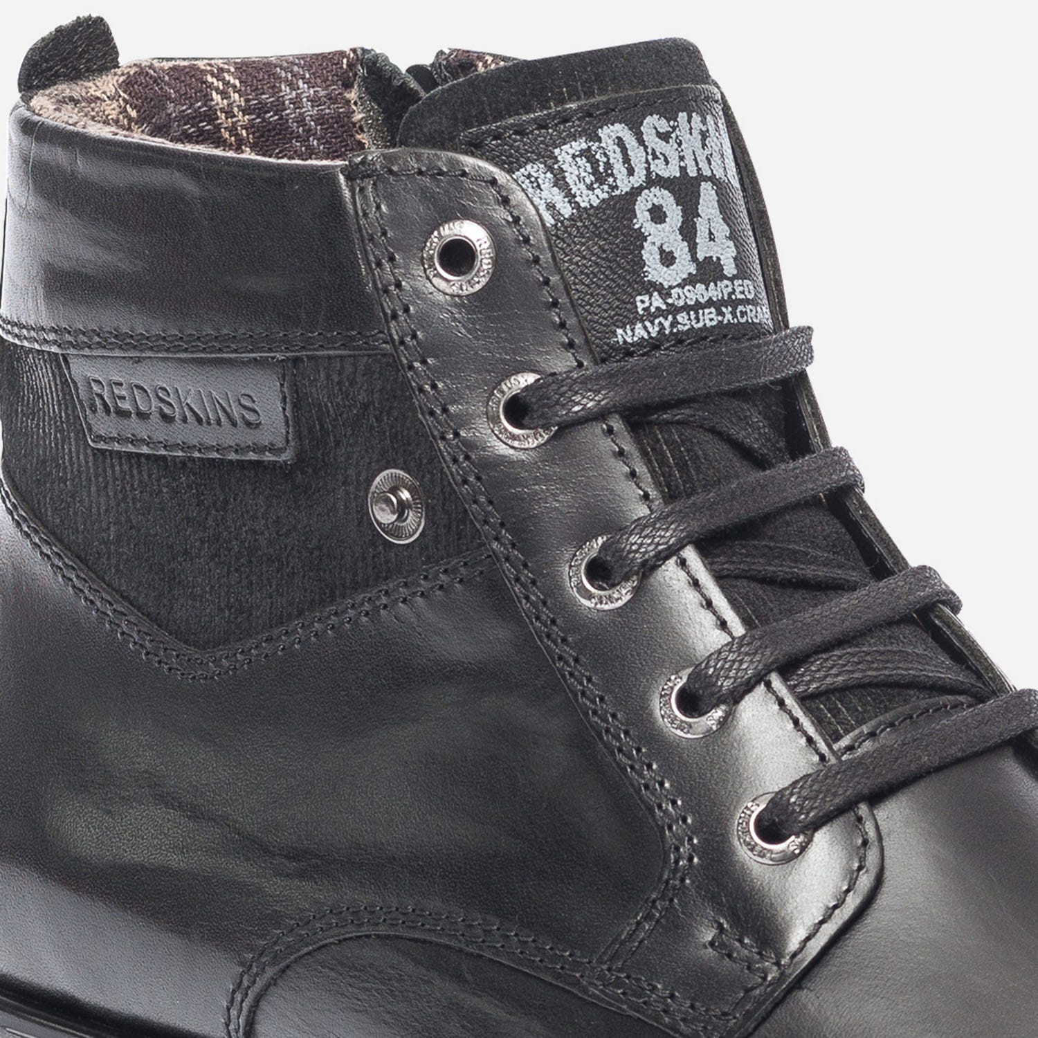 Boots à lacet REDSKINS noir en cuir