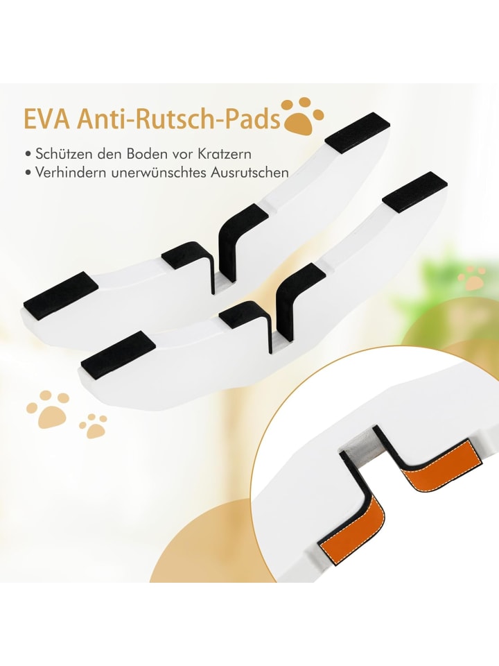 COSTWAY 2er Set Gitterfüße für Hunde Absperrgitter in Weiß günstig kaufen onesize