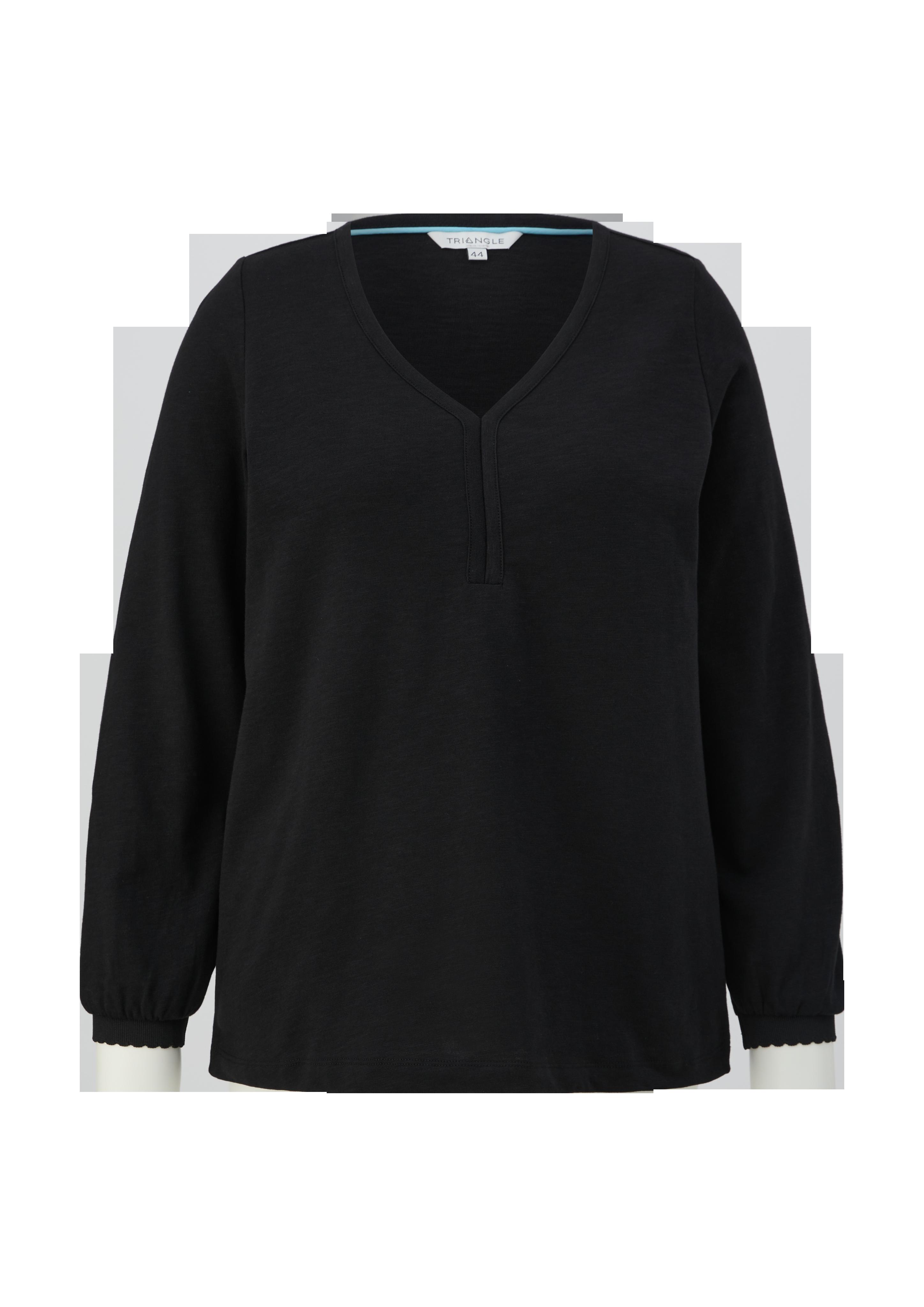 Longsleeve mit Flammgarnstruktur  2139156-9999