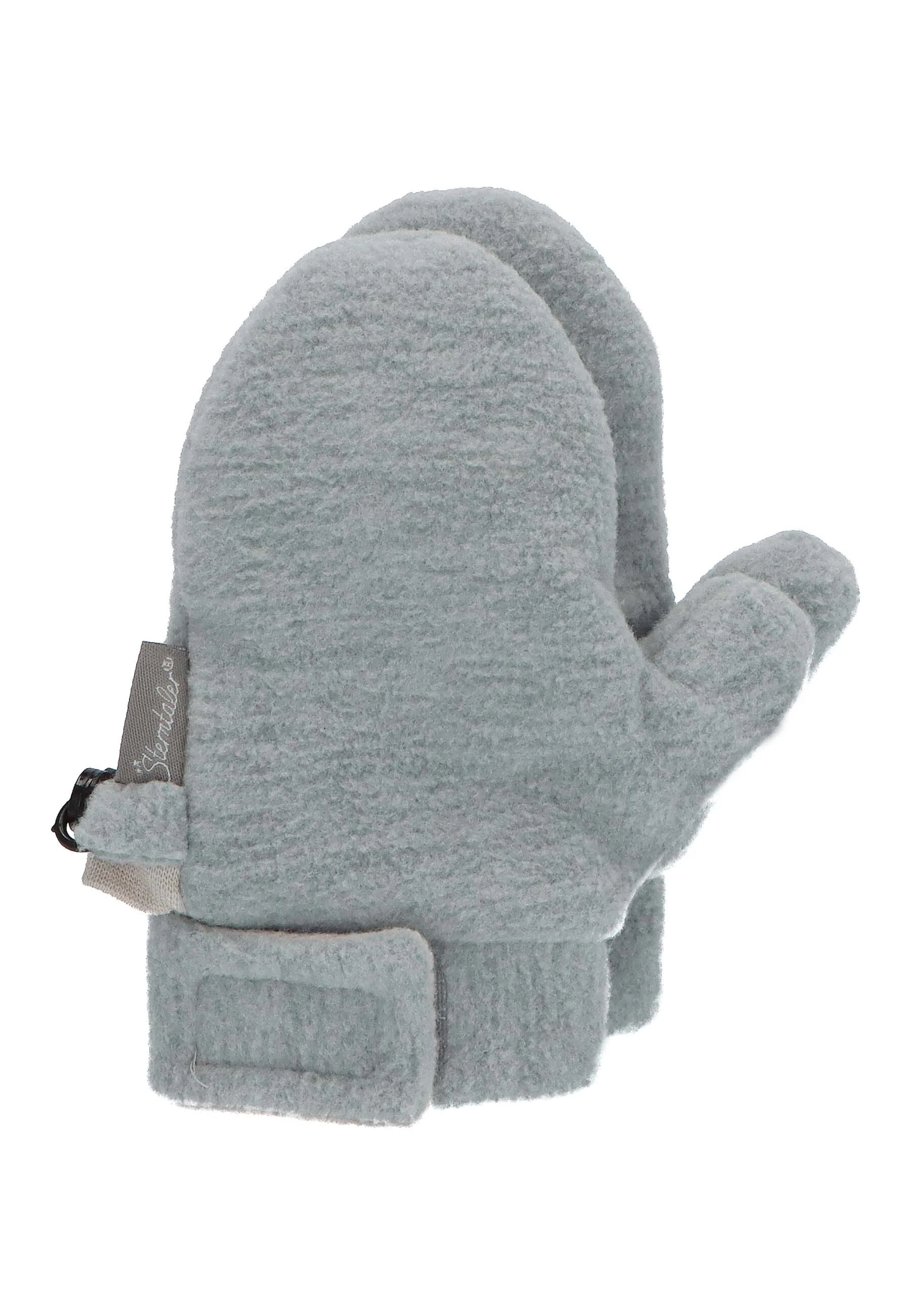 Fäustlinge mit Daumen, Microfleece melange (recycelt)