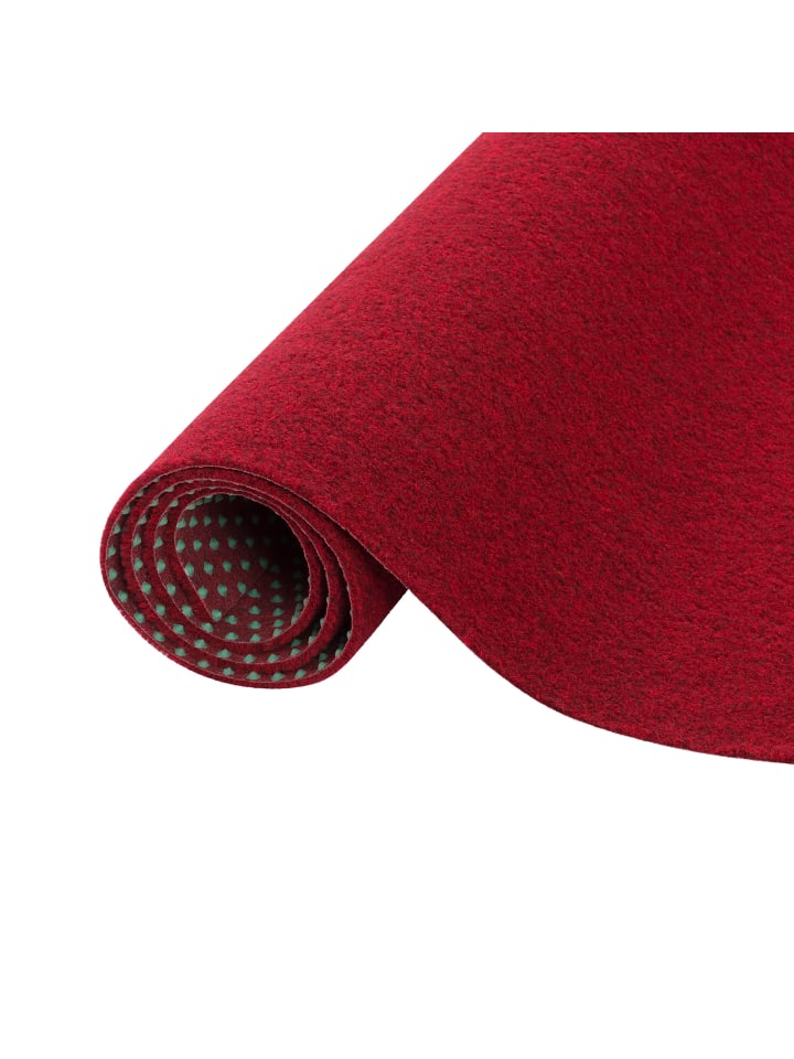 Snapstyle Kunstrasen Rasenteppich mit Noppen Kingston in Rot günstig kaufen