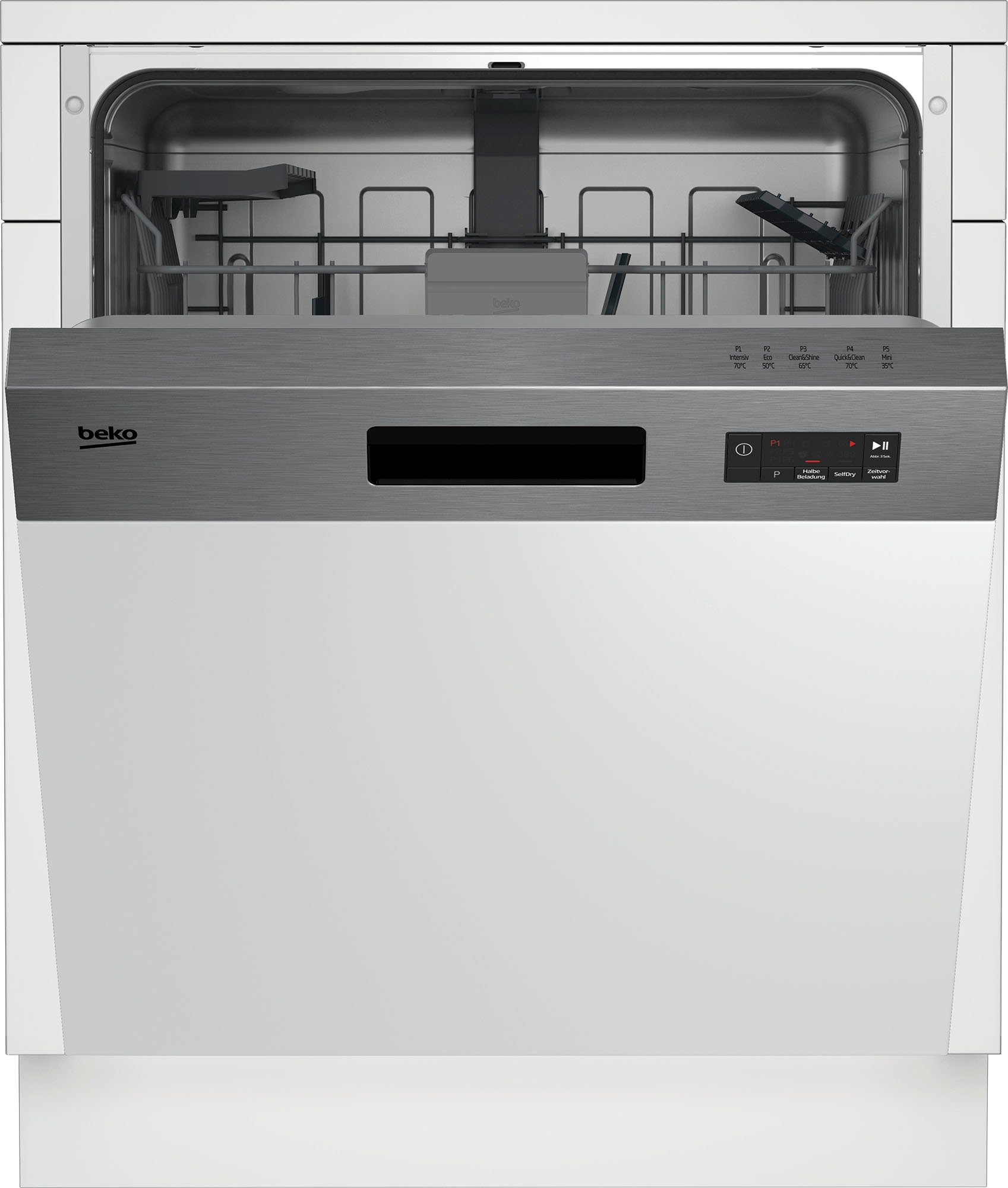 BEKO teilintegrierbarer Geschirrspüler, BDSN15O30X 7688901677, 14 Maßgedecke