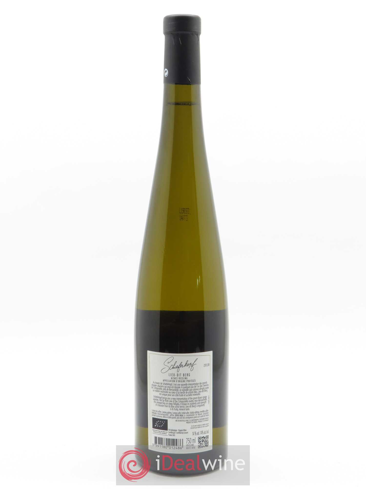 Riesling Lieu-dit Berg Schieferkopf - Chapoutier  2018 - Lot de 1 Bouteille