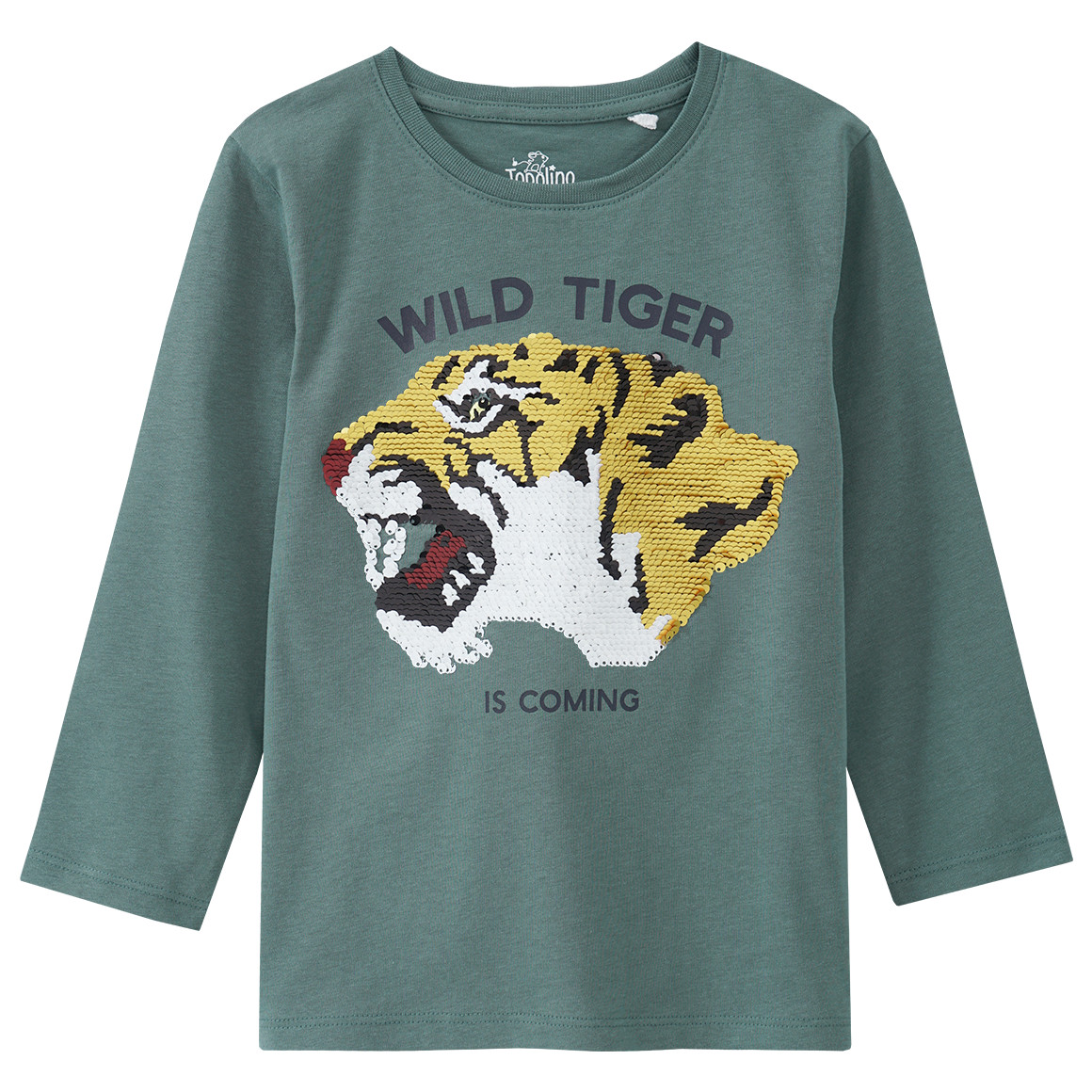 Jungen Langarmshirt mit Wendepailletten