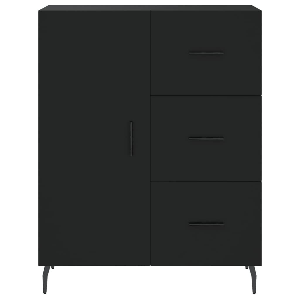 vidaXL Sideboard Sideboard Schwarz 69,5x34x90 cm Holzwerkstoff (1 St)