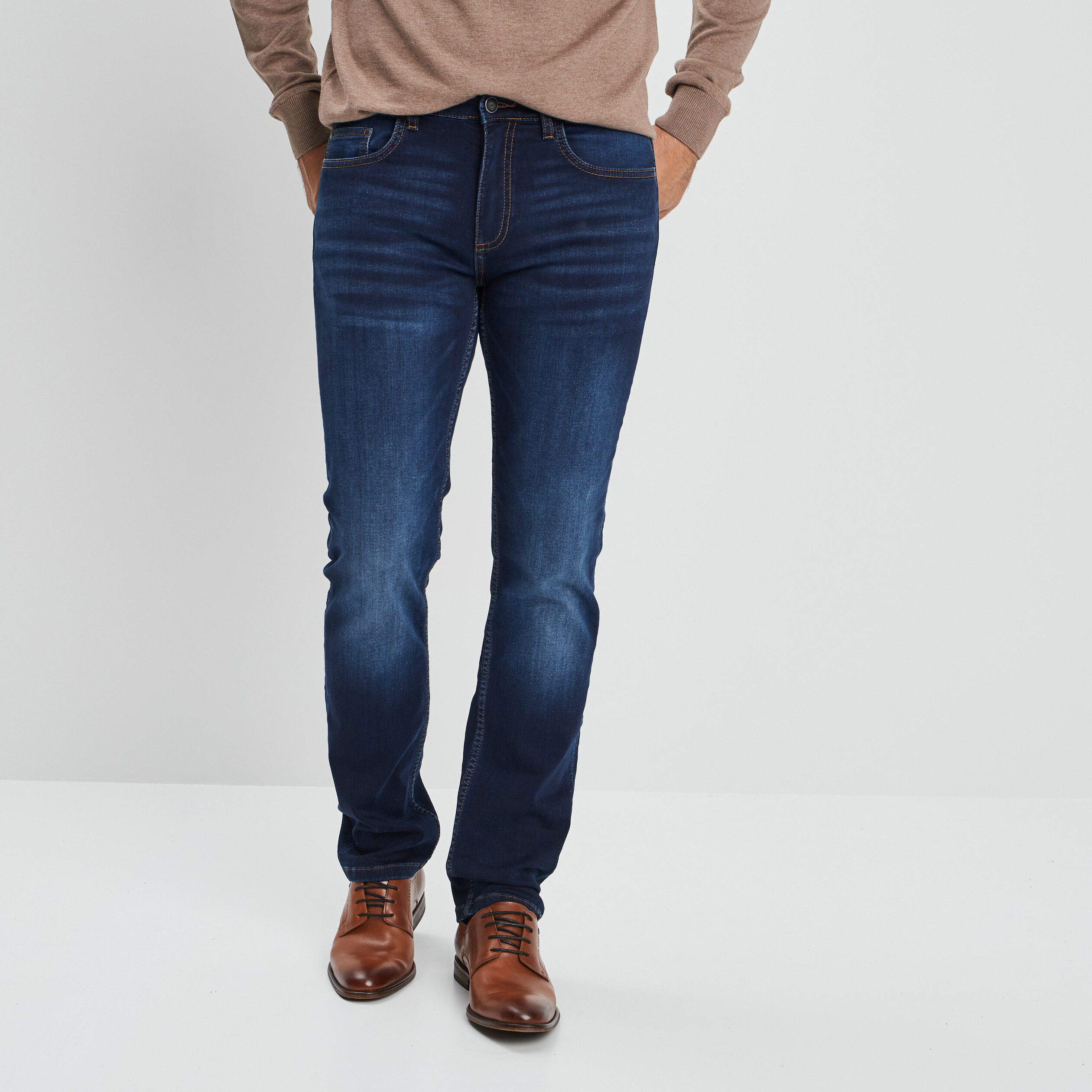 Jeans regular denim used homme | La Halle