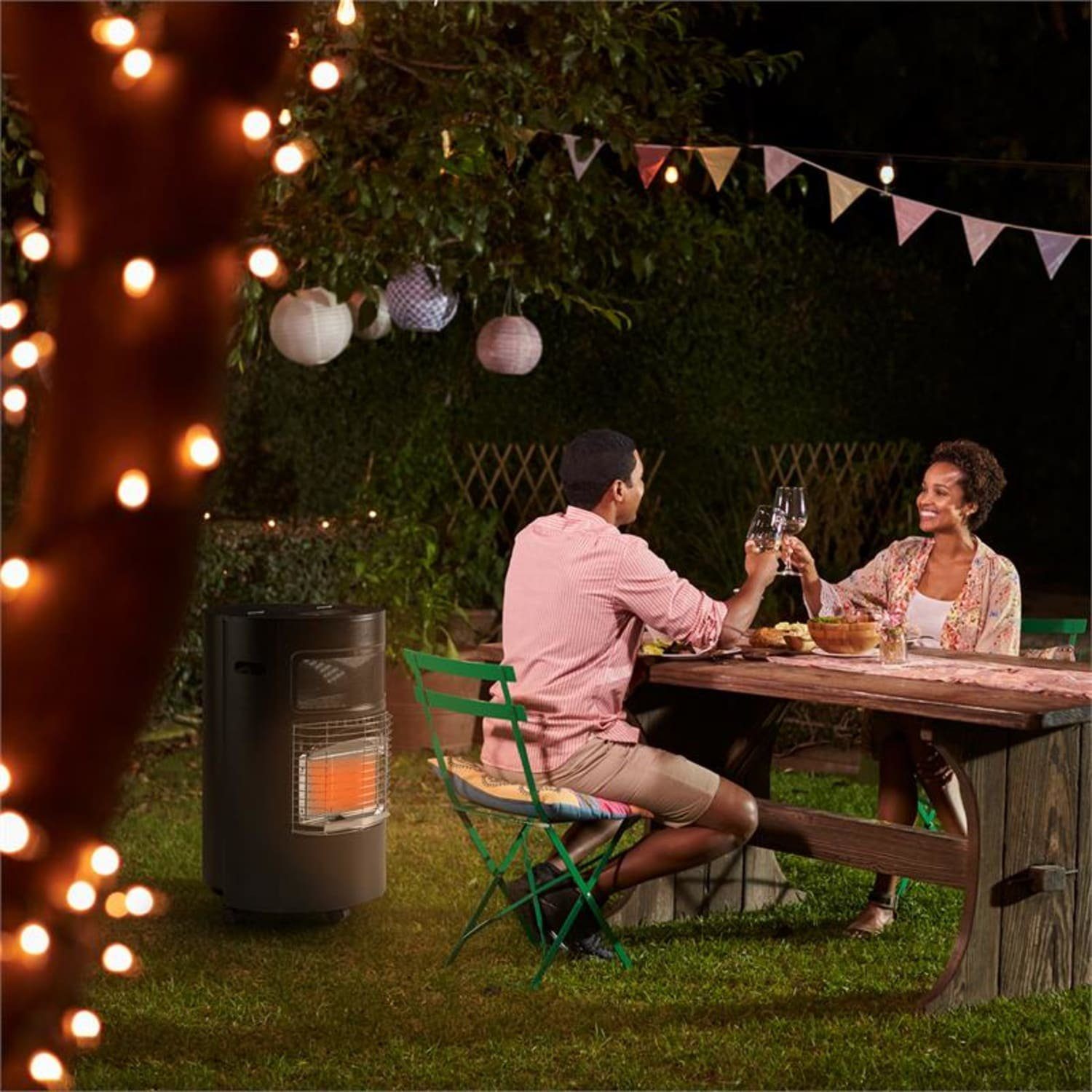 blumfeldt Terrassenstrahler Bonaparte, 4200 W, elektrische Gasheizgerät terrassenheizstrahler Outdoor