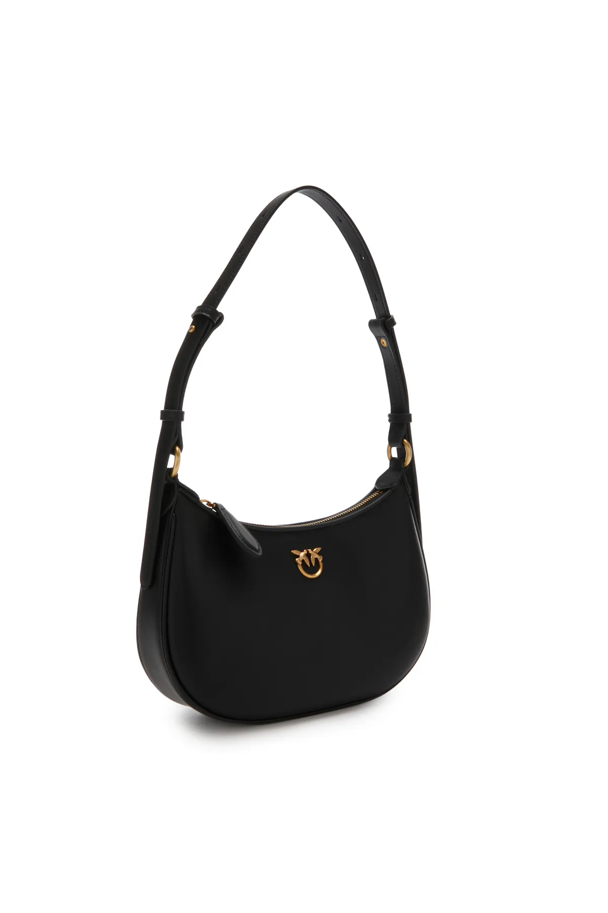 1'ASLAN  Pinko Damen Umhängetasche „Half Moon“ in Schwarz 102790-A0F1-Z99Q