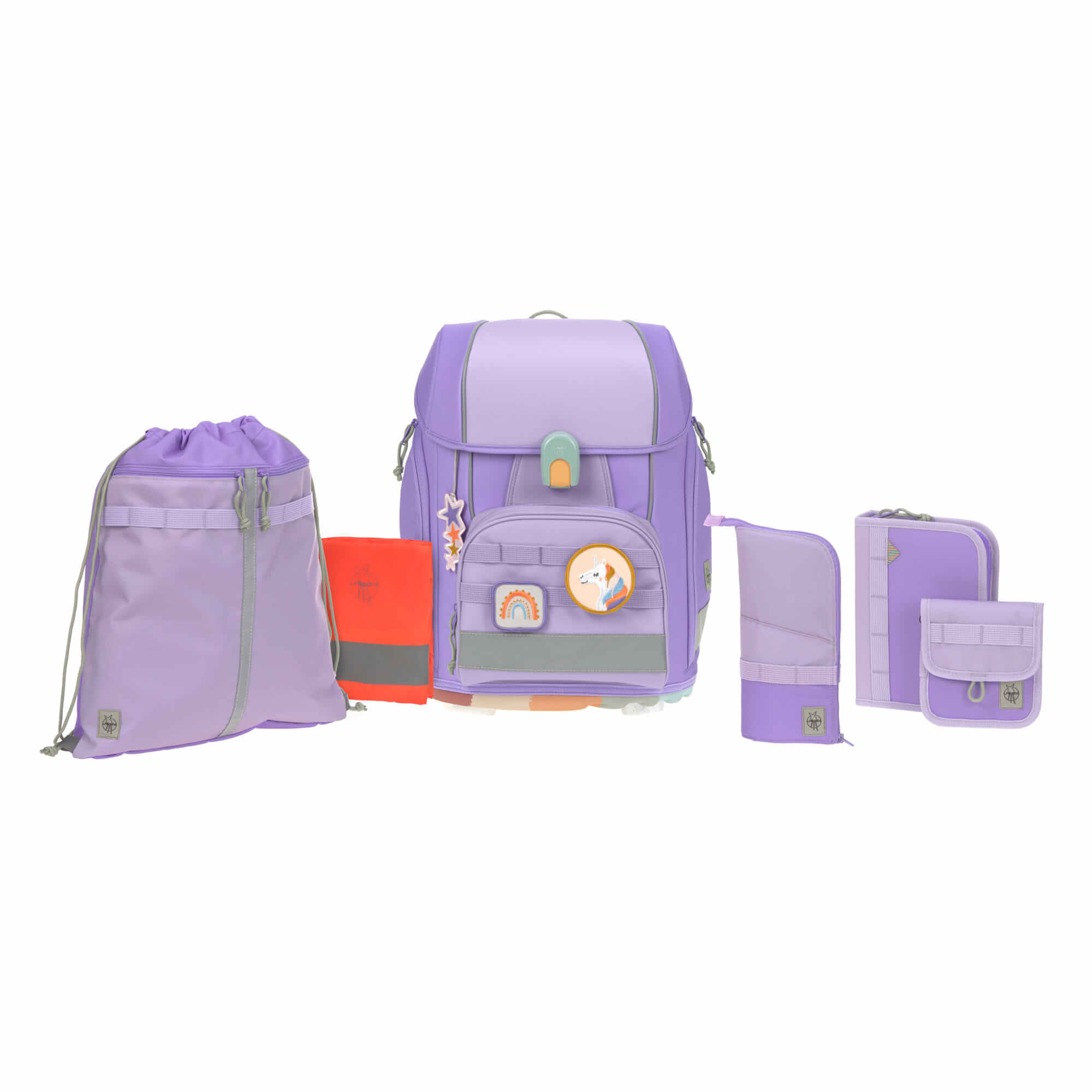 Schulranzen Set 7-teilig, Boxy Unique Violet