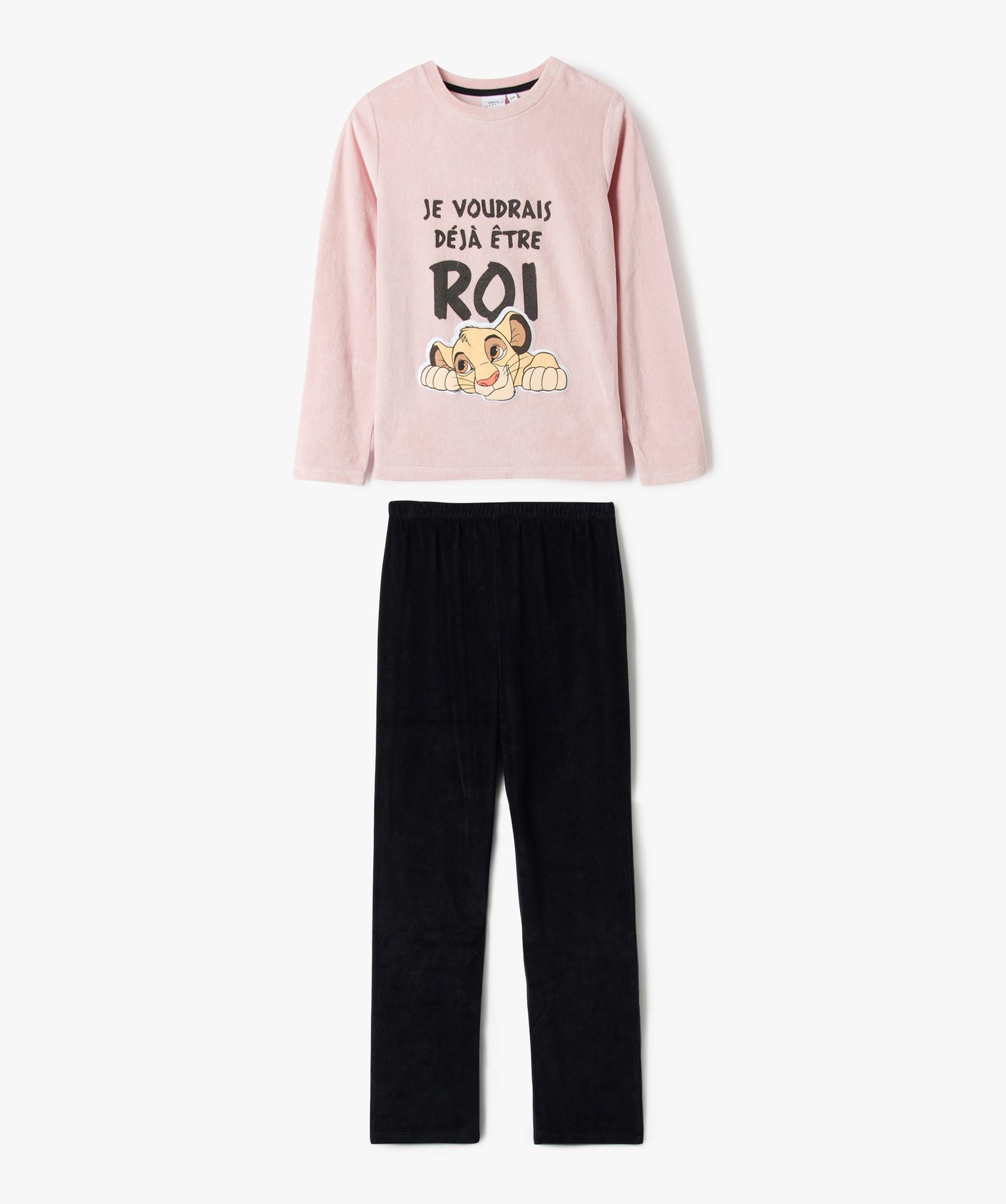 Pyjama en velours motif Le Roi Lion fille - DS violet | GEMO