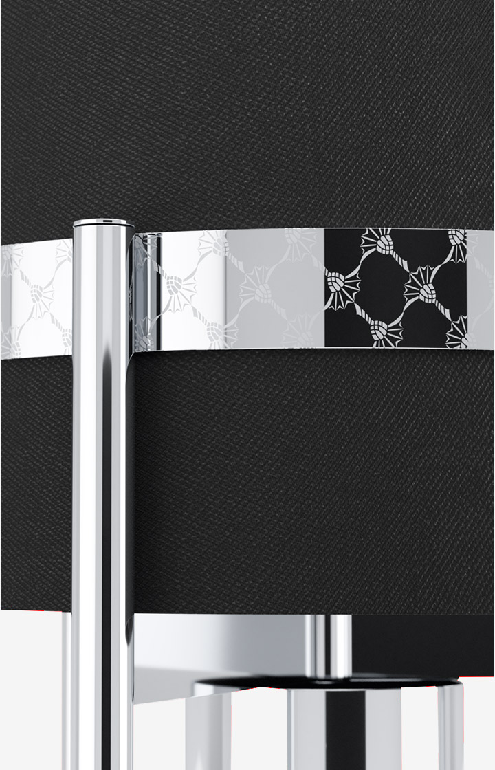 JOOP! ROUND LIGHTS CHROME Tischleuchte, Schwarz/Chrom