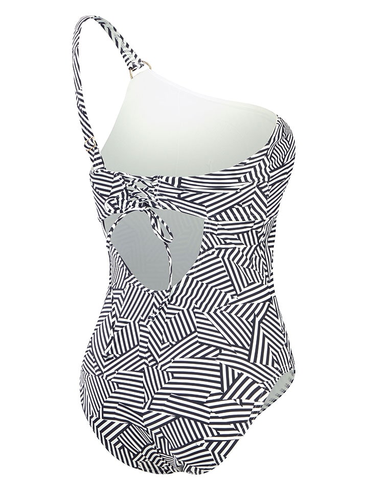 Speedo Badeanzug in Schwarz/ Weiß günstig kaufen