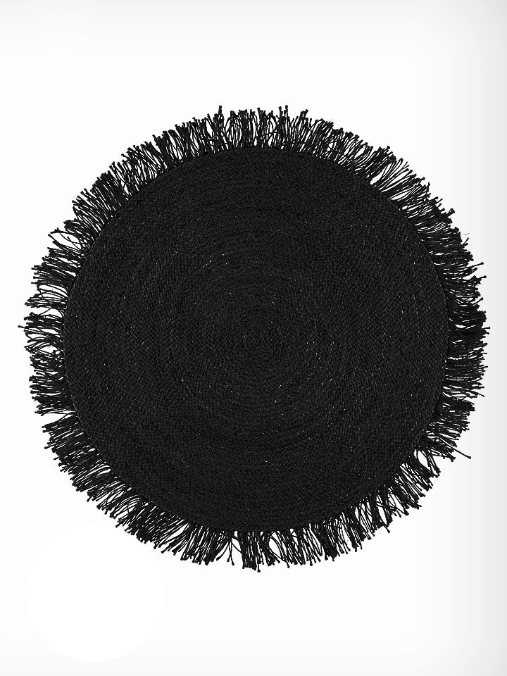avance Seegras-Teppich in Schwarz - Ø 100 cm günstig kaufen onesize