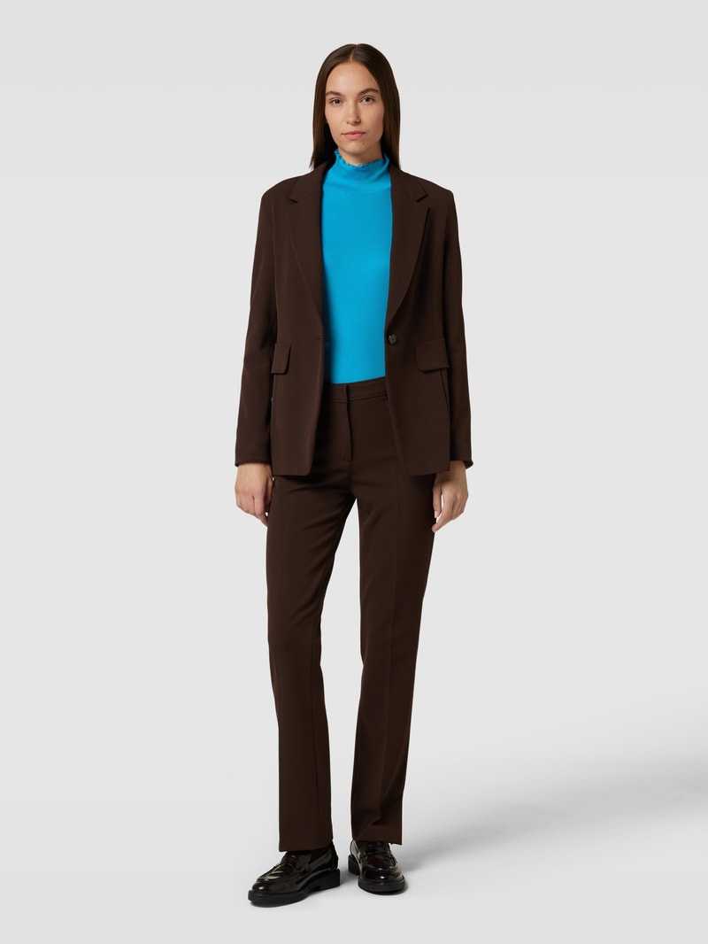 Longsleeve mit Turtleneck in petrol