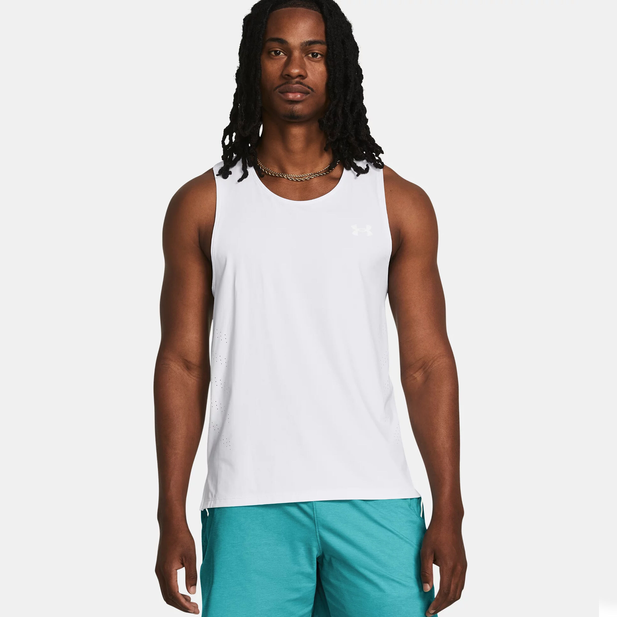 Laser Singlet Tank-Top Herren - Weiß
