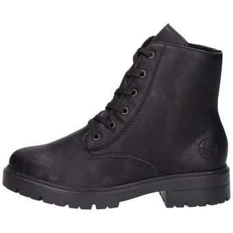 Rieker Schnür Boots in schwarz