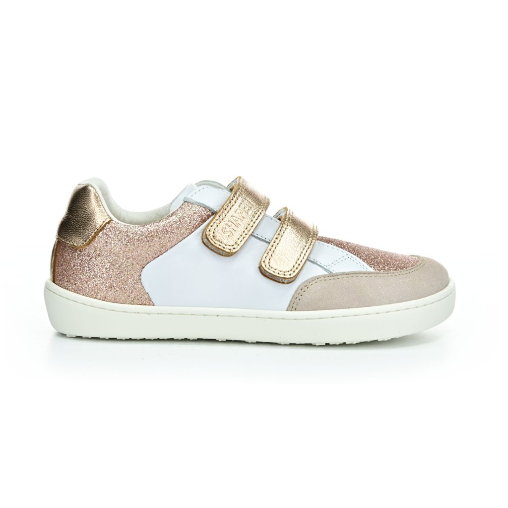 Shapen Charm Mini Rose Gold Leather Barfußsneakers