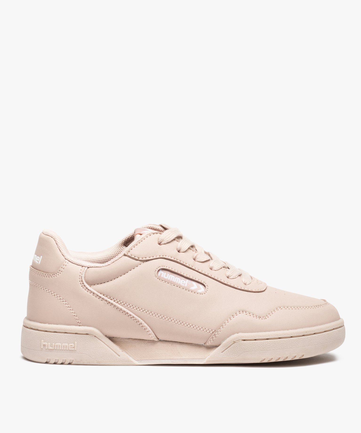 Baskets femme unies à lacets – Hummel Forli orange | GEMO