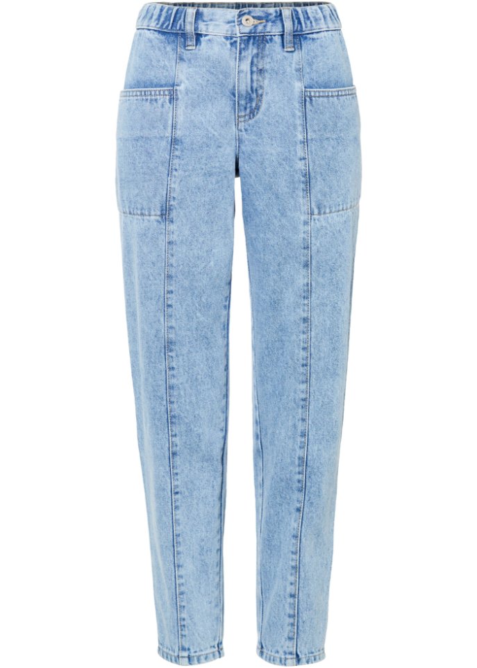 Barrel Jeans aus reiner Baumwolle